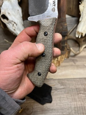 WTG Kodiak / Bear Claw / Grizzly Canvas Micarta Handles - Carroll’s Custom Knife Scales