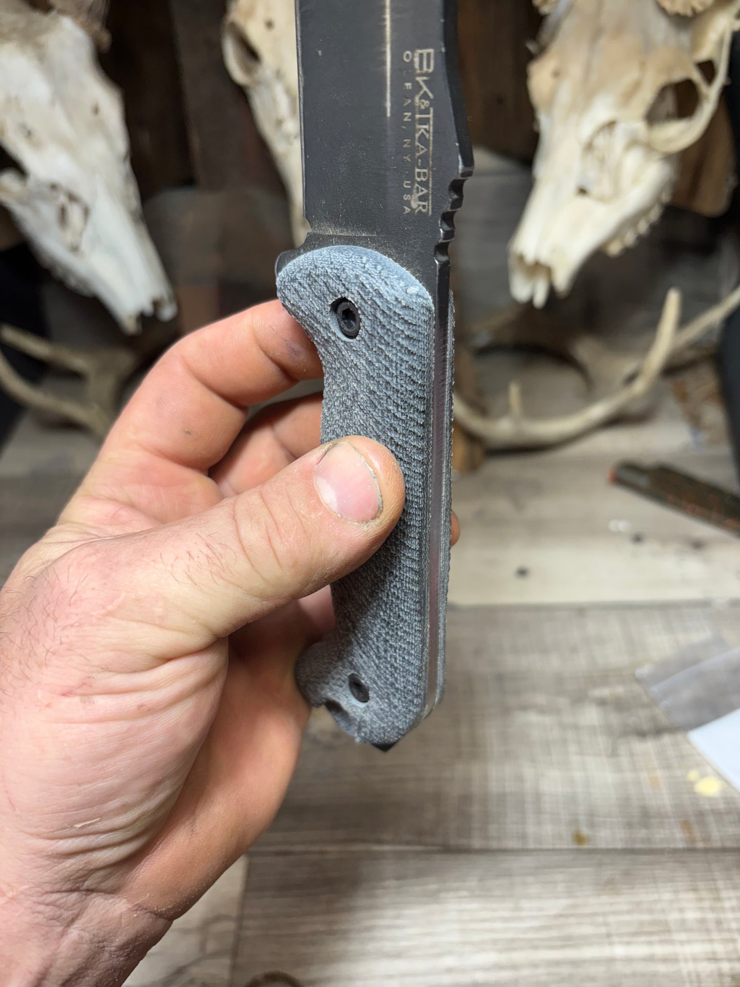 KA-BAR Becker BK2, BK9, Etc. Canvas Micarta Handles