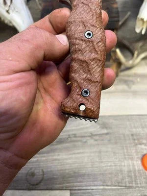 Work Tuff Gear: Little Evil (Gen 2) - Canvas Micarta Handles Knife NOT Included - Carroll’s Custom Knife Scales