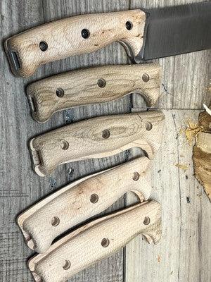 WTG Wolverine / Mountain Lion Unfinished Maple Handles - Carroll’s Custom Knife Scales