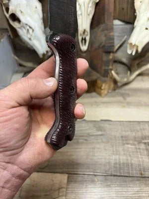 KA-BAR Becker BK2, BK9, Etc. Canvas Micarta Handles - Carroll’s Custom Knife Scales
