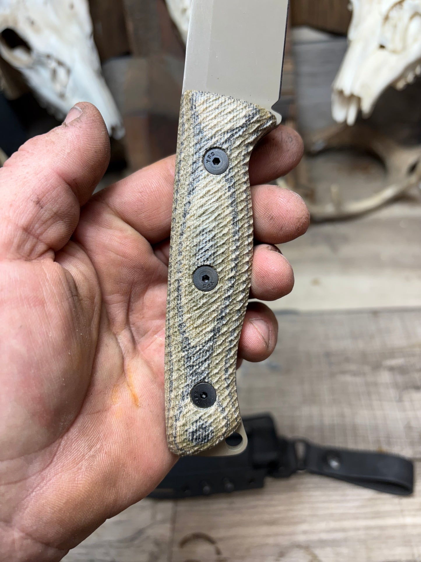 White River Knives Ursus 45 Canvas Micarta Handles