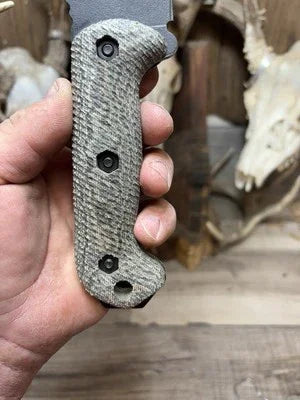 KA-BAR Becker BK2, BK9, Etc. Canvas Micarta Handles - Carroll’s Custom Knife Scales