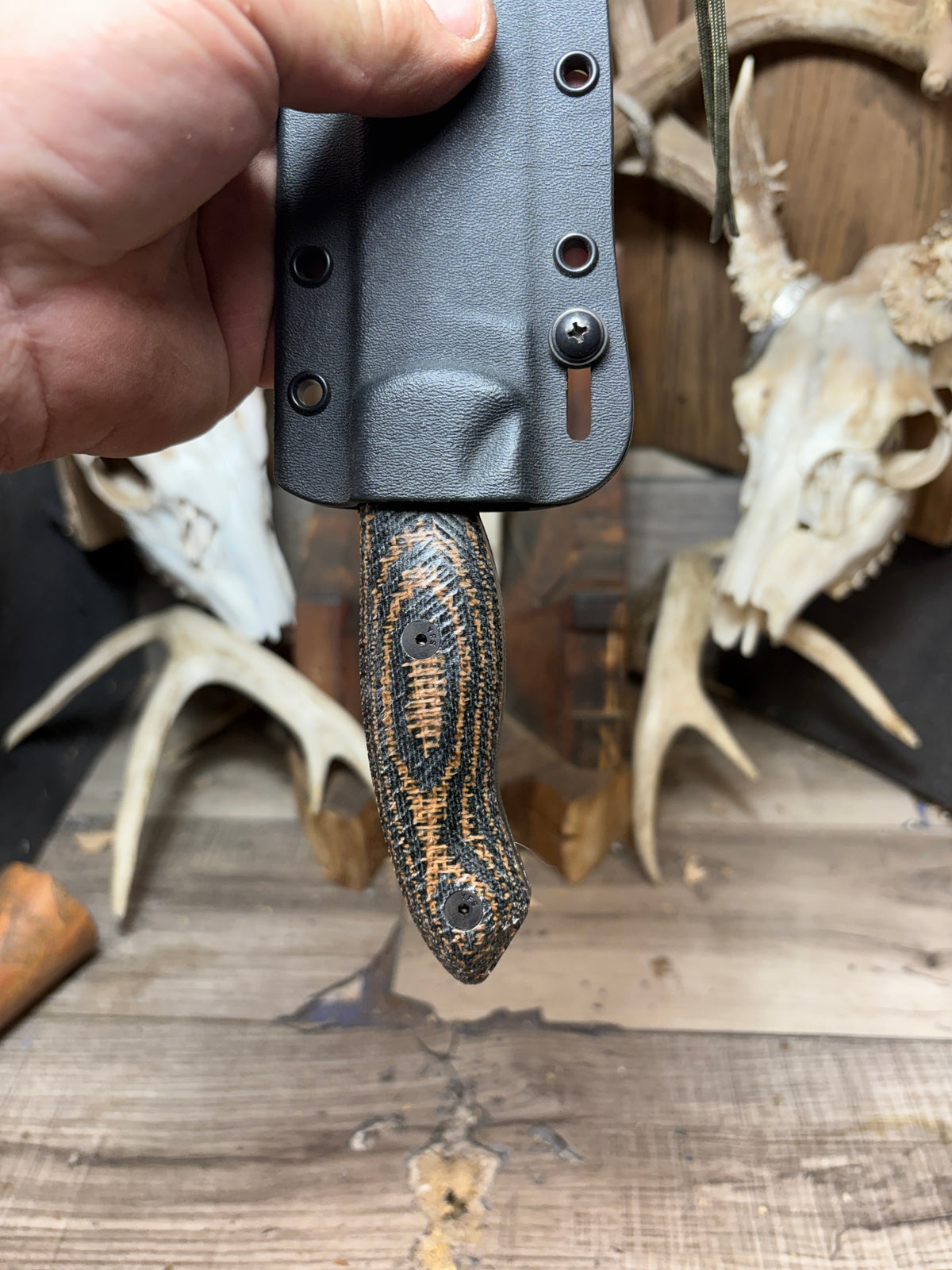 Esee CM6 Canvas/Burlap Micarta Handles