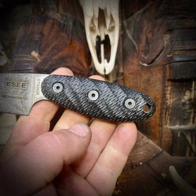 Esee Sencillo Canvas Micarta Handles - Carroll’s Custom Knife Scales