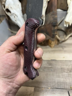 KA-BAR Becker BK2, BK9, Etc. Canvas Micarta Handles - Carroll’s Custom Knife Scales