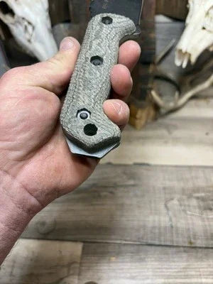 KA-BAR Becker BK2, BK9, Etc. Canvas Micarta Handles - Carroll’s Custom Knife Scales