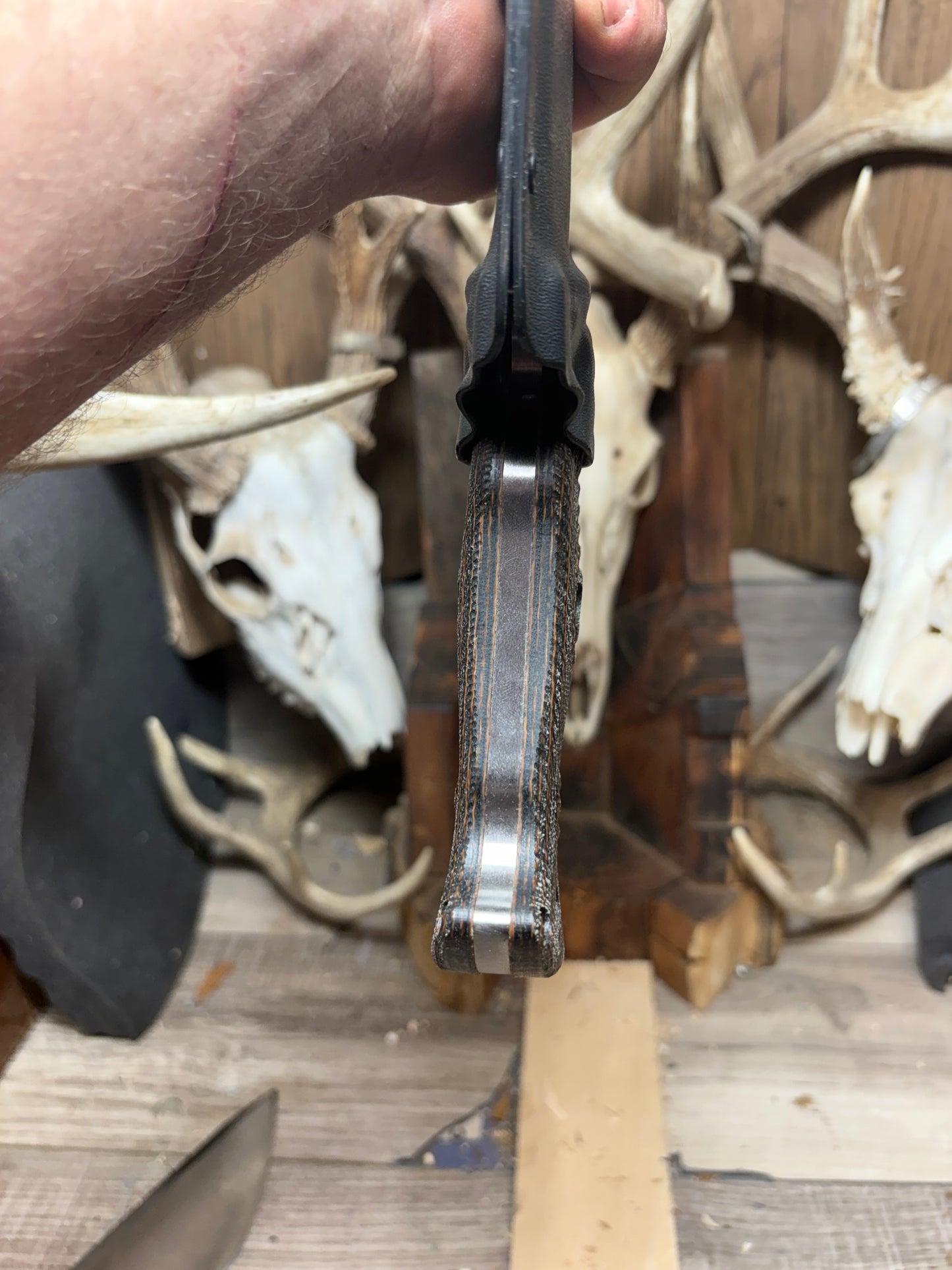 WTG OG Nomad Camp Knife Canvas Micarta Handles
