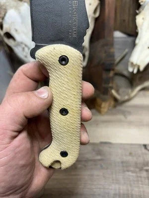 KA-BAR Becker BK2, BK9, Etc. Canvas Micarta Handles - Carroll’s Custom Knife Scales