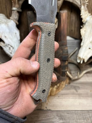 Work Tuff Gear Commander Canvas Micarta Handles - Carroll’s Custom Knife Scales