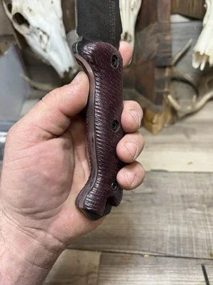 KA-BAR Becker BK2, BK9, Etc. Canvas Micarta Handles - Carroll’s Custom Knife Scales