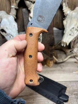 WTG Nomad Camp 9NC Canvas Micarta Handles - Carroll’s Custom Knife Scales
