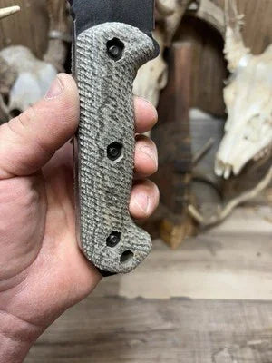 KA-BAR Becker BK2, BK9, Etc. Canvas Micarta Handles - Carroll’s Custom Knife Scales