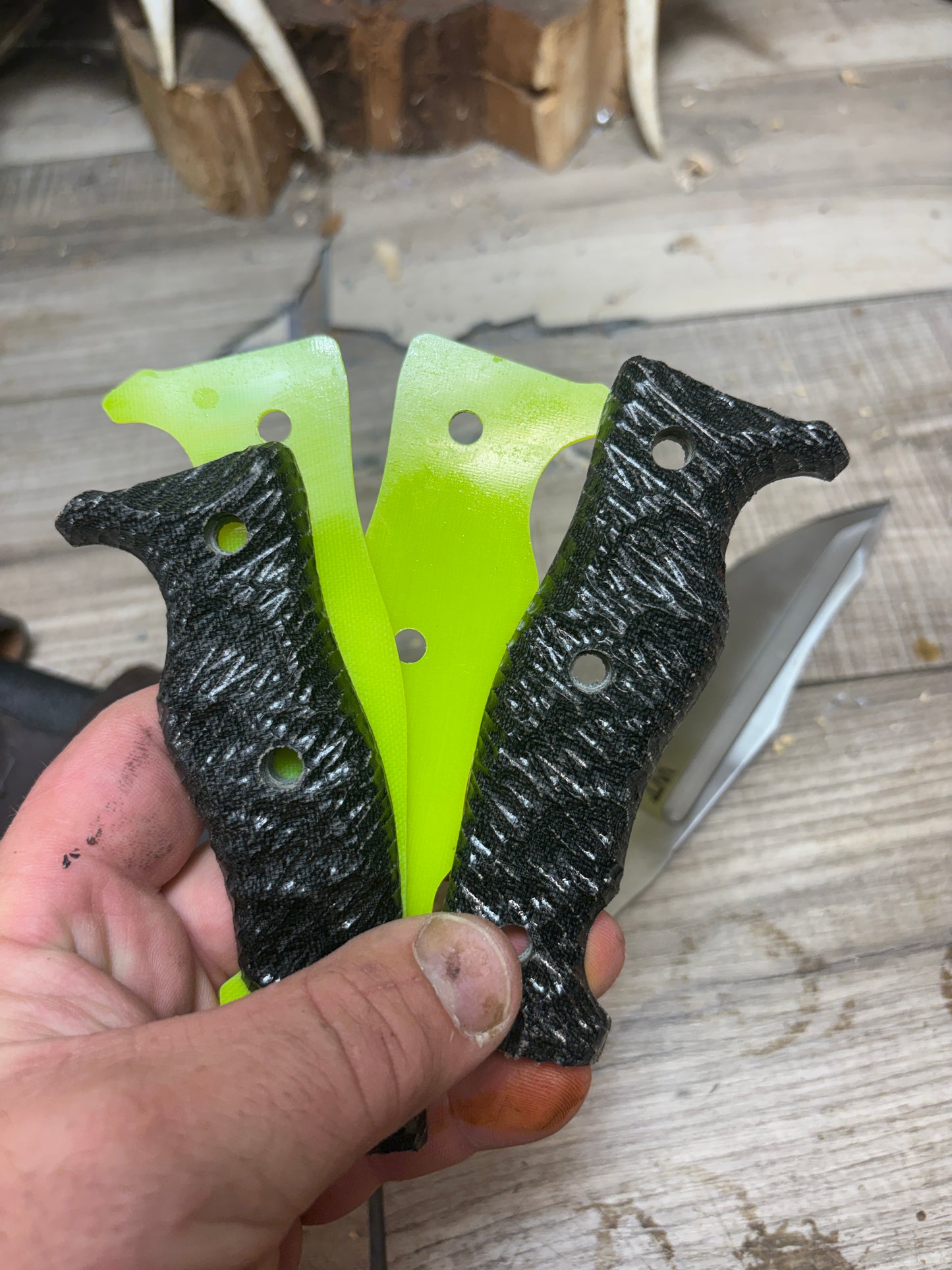 Work Tuff Gear: Little Evil (Gen 2) - Canvas Micarta Handles Knife NOT Included