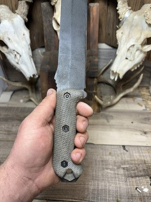 KA-BAR Becker BK2, BK9, Etc. Canvas Micarta Handles - Carroll’s Custom Knife Scales