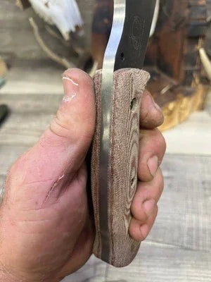 WTG Nomad Camp 9NC Canvas Micarta Handles - Carroll’s Custom Knife Scales