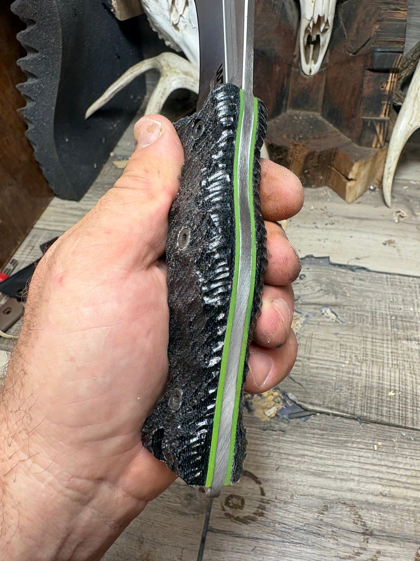 Work Tuff Gear: Little Evil (Gen 2) - Canvas Micarta Handles Knife NOT Included