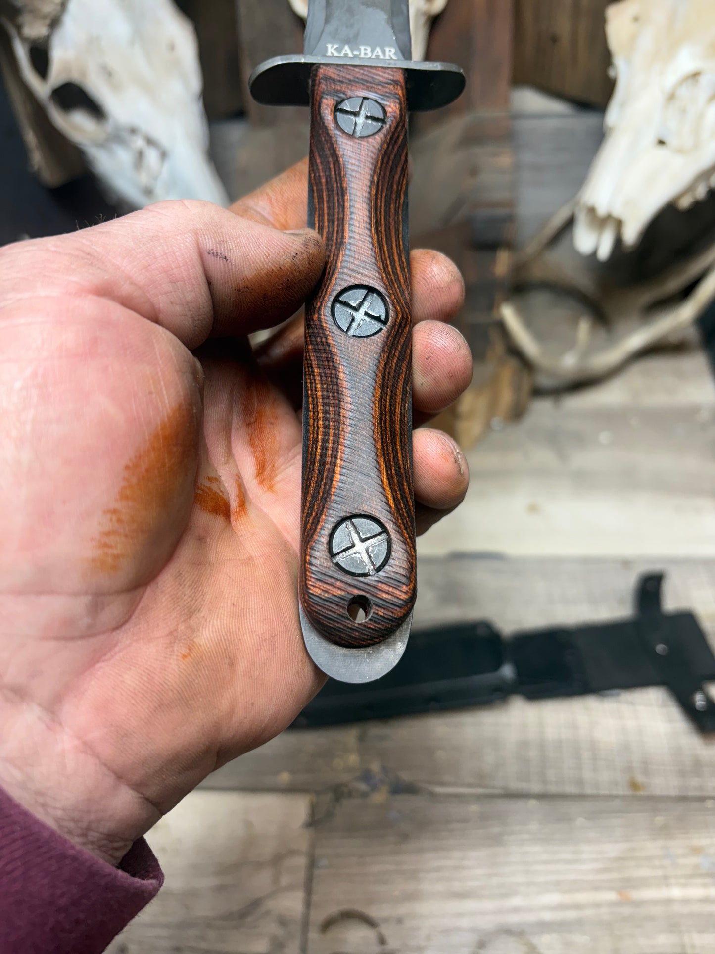 KA-BAR: EK-44 — EK Commando Knife Model 4 & 5 Dymalux Handles