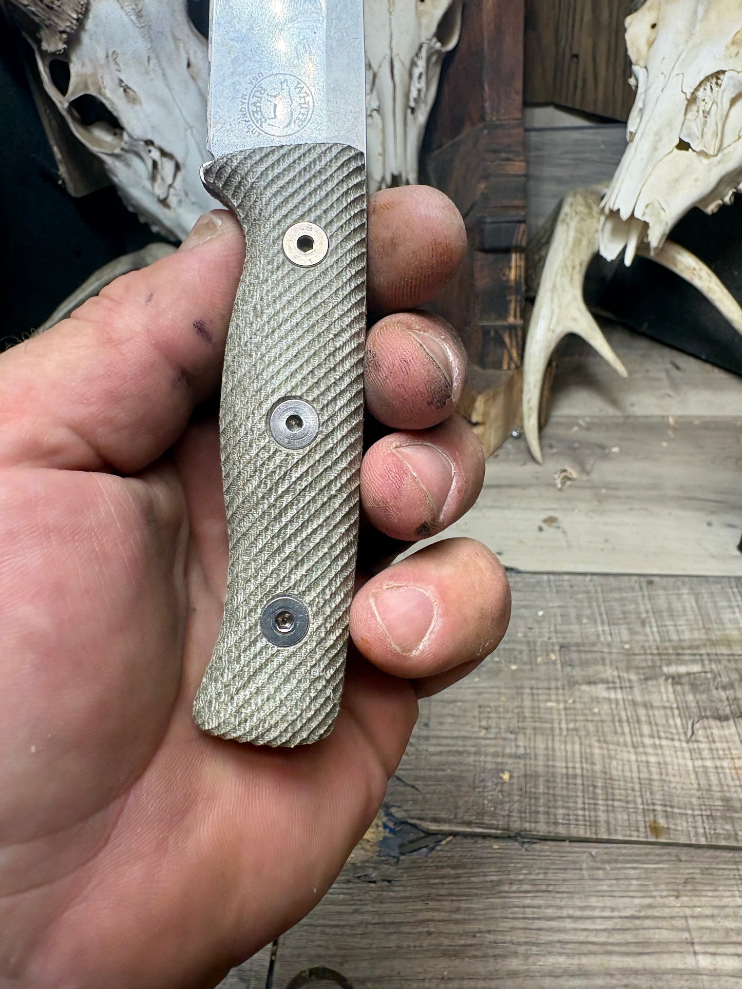 White River Knives Ursus Cub Canvas Micarta Handles