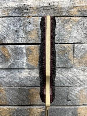 EKA RTG-1 Black/Burgundy Canvas Micarta Handles - Carroll’s Custom Knife Scales