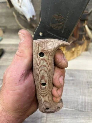 WTG Nomad Camp 9NC Canvas Micarta Handles - Carroll’s Custom Knife Scales