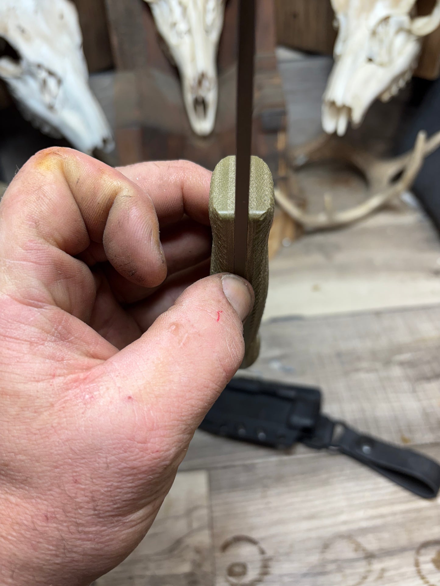 White River Knives Ursus 45 Canvas Micarta Handles