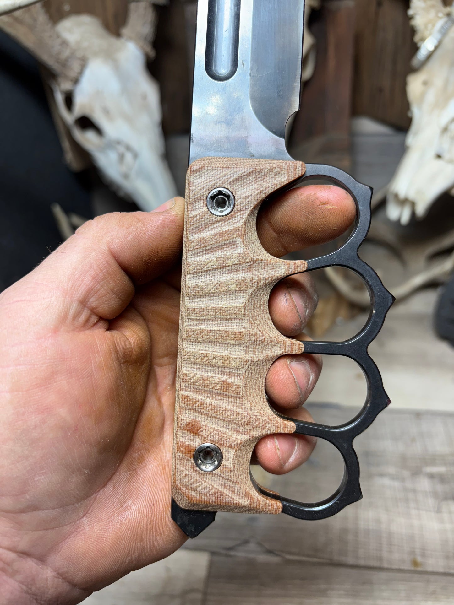 1881 Knife Works Trench Knife Micarta Handles