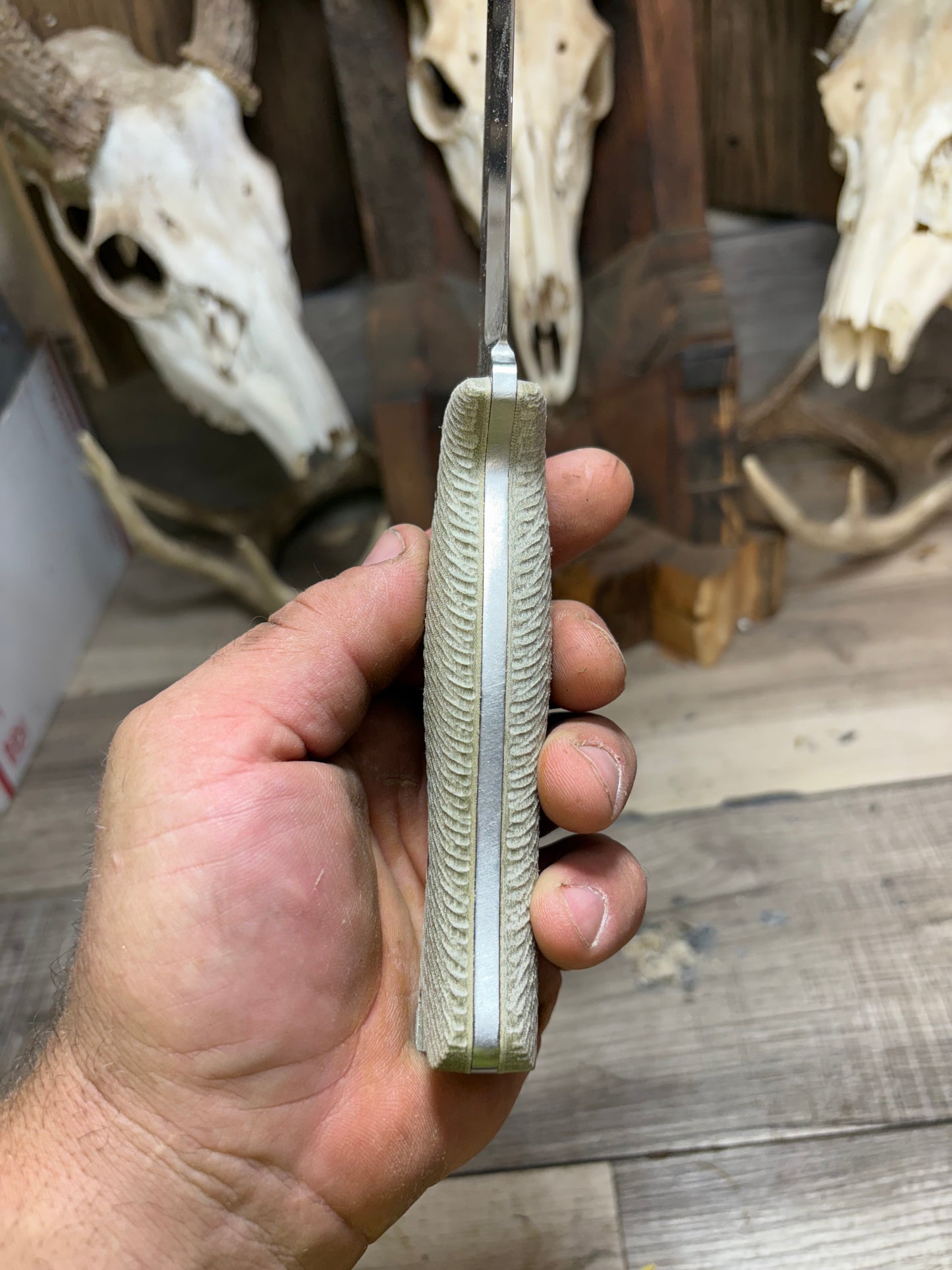 Reiff Knives F6 Canvas Micarta Handles