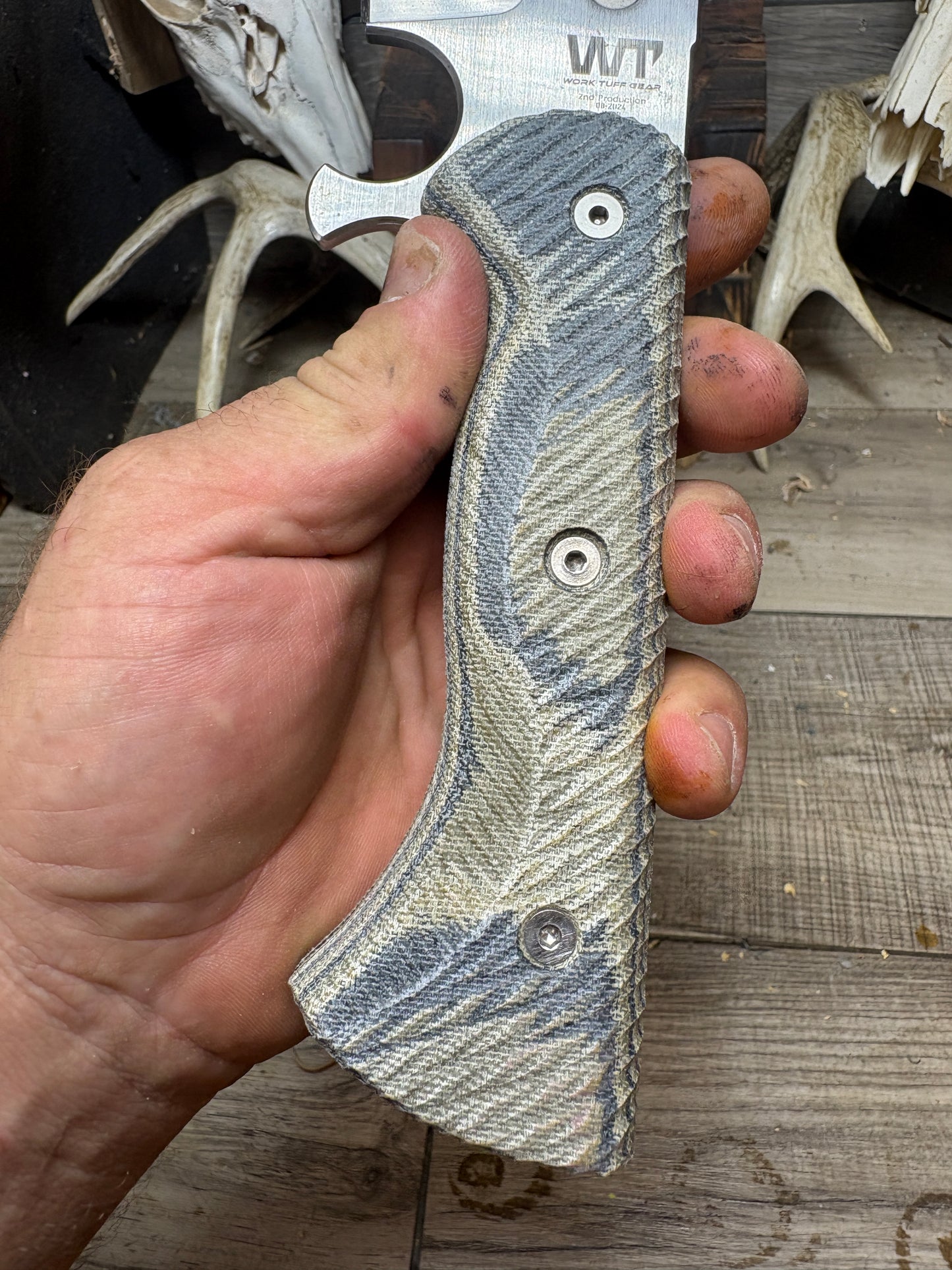 Work Tuff Gear Gen 2 or 3 V44X Lightweight Canvas Micarta Handles