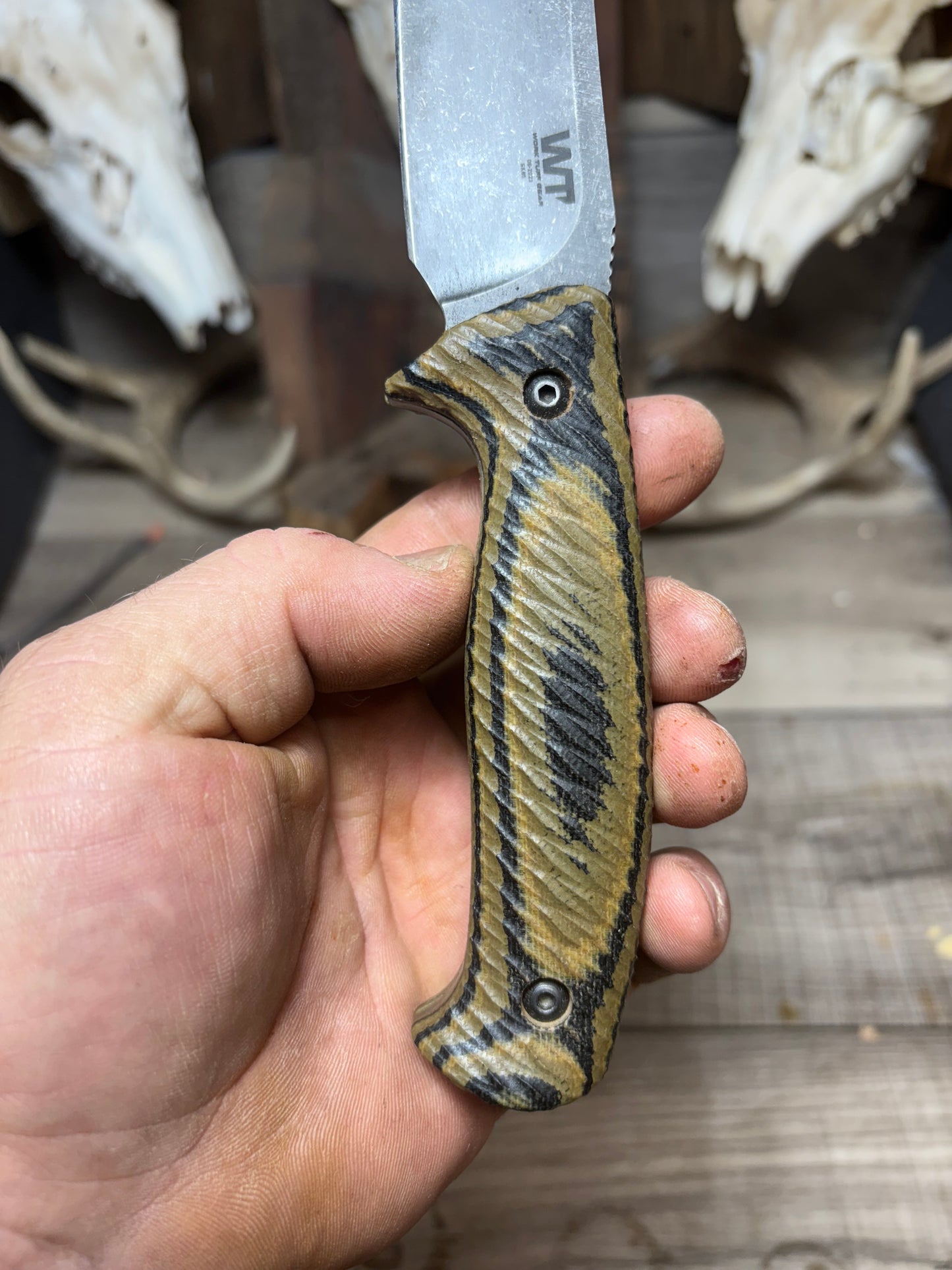 WTG Red Wolf / Timberwolf Canvas Micarta Handles