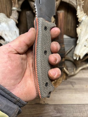 Work Tuff Gear Commander Canvas Micarta Handles - Carroll’s Custom Knife Scales
