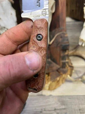 WTG Lynx Canvas Micarta Handles - Carroll’s Custom Knife Scales