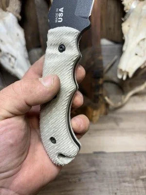 Tops Knives Tom Brown Tracker T1 Linen Handles