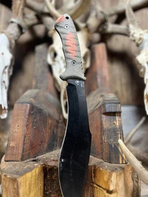 Spartan Blades Harsey Kukri / Fighter / Nessmuk Canvas Micarta Handles - Carroll’s Custom Knife Scales
