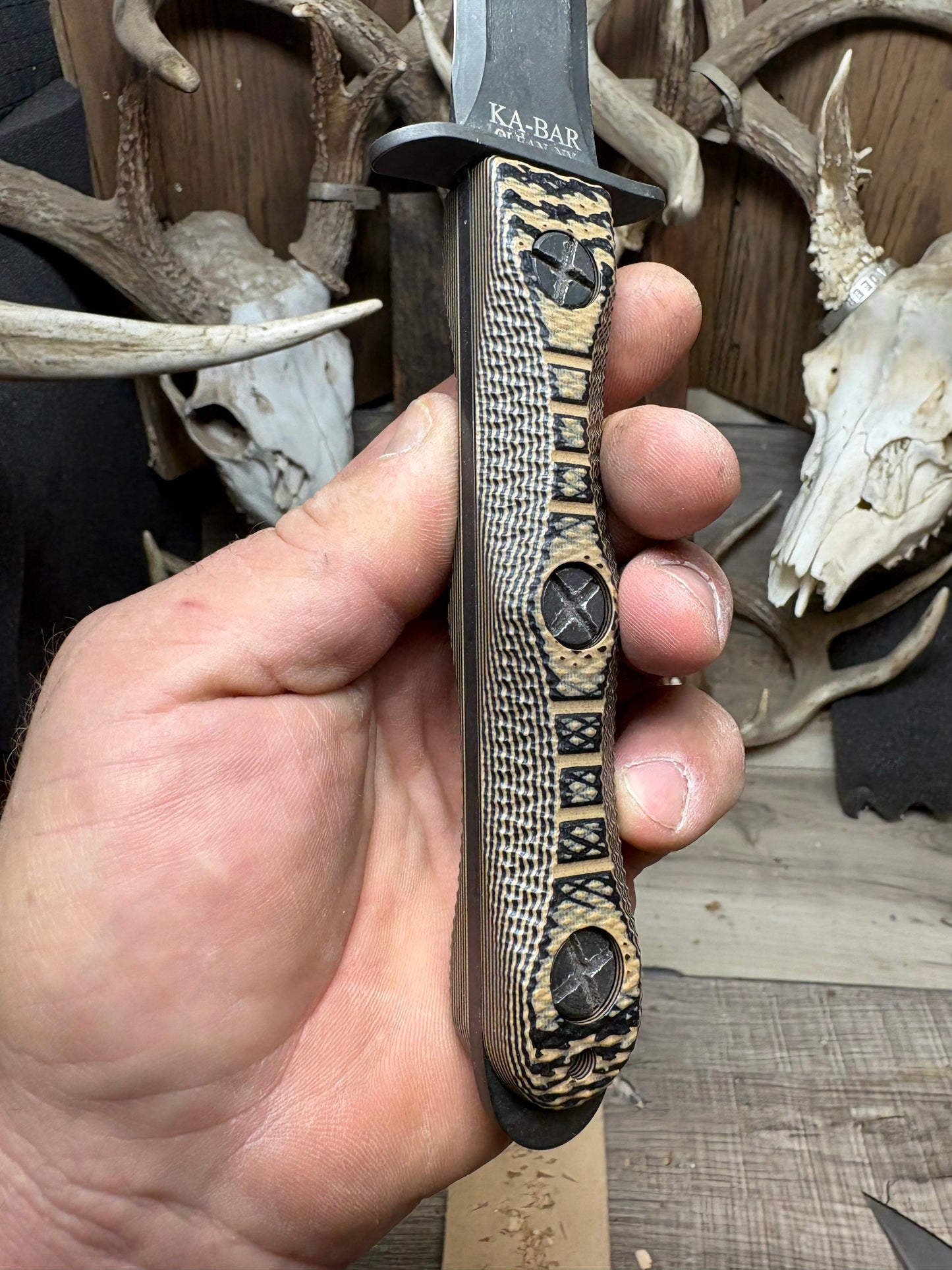 KA-BAR EK-44 EK Commando 4 & 5 G10 Handles