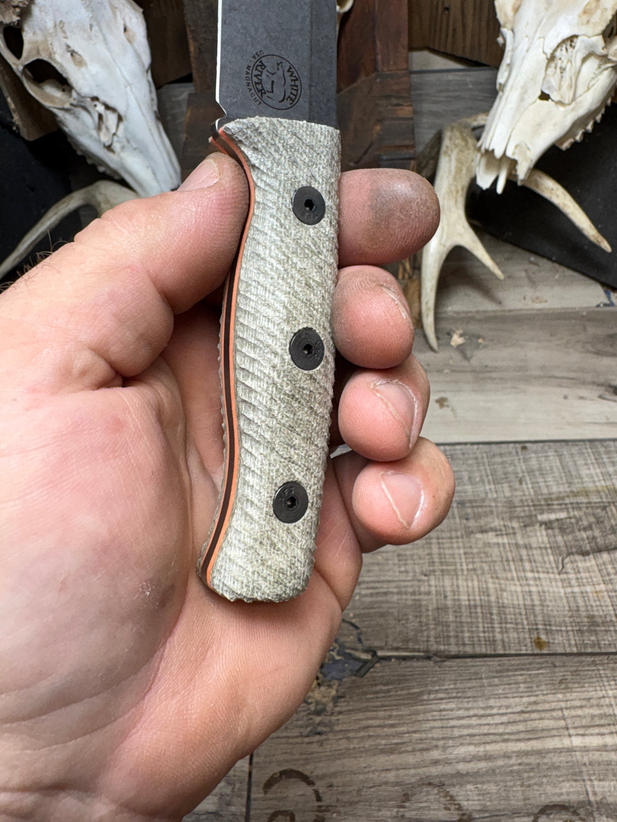White River Knives Ursus Cub Canvas Micarta Handles