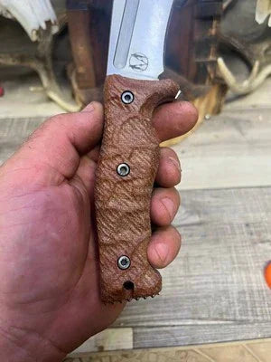 Work Tuff Gear: Little Evil (Gen 2) - Canvas Micarta Handles Knife NOT Included - Carroll’s Custom Knife Scales