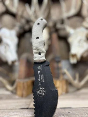 Tops Knives Tom Brown Tracker T1 Linen Handles