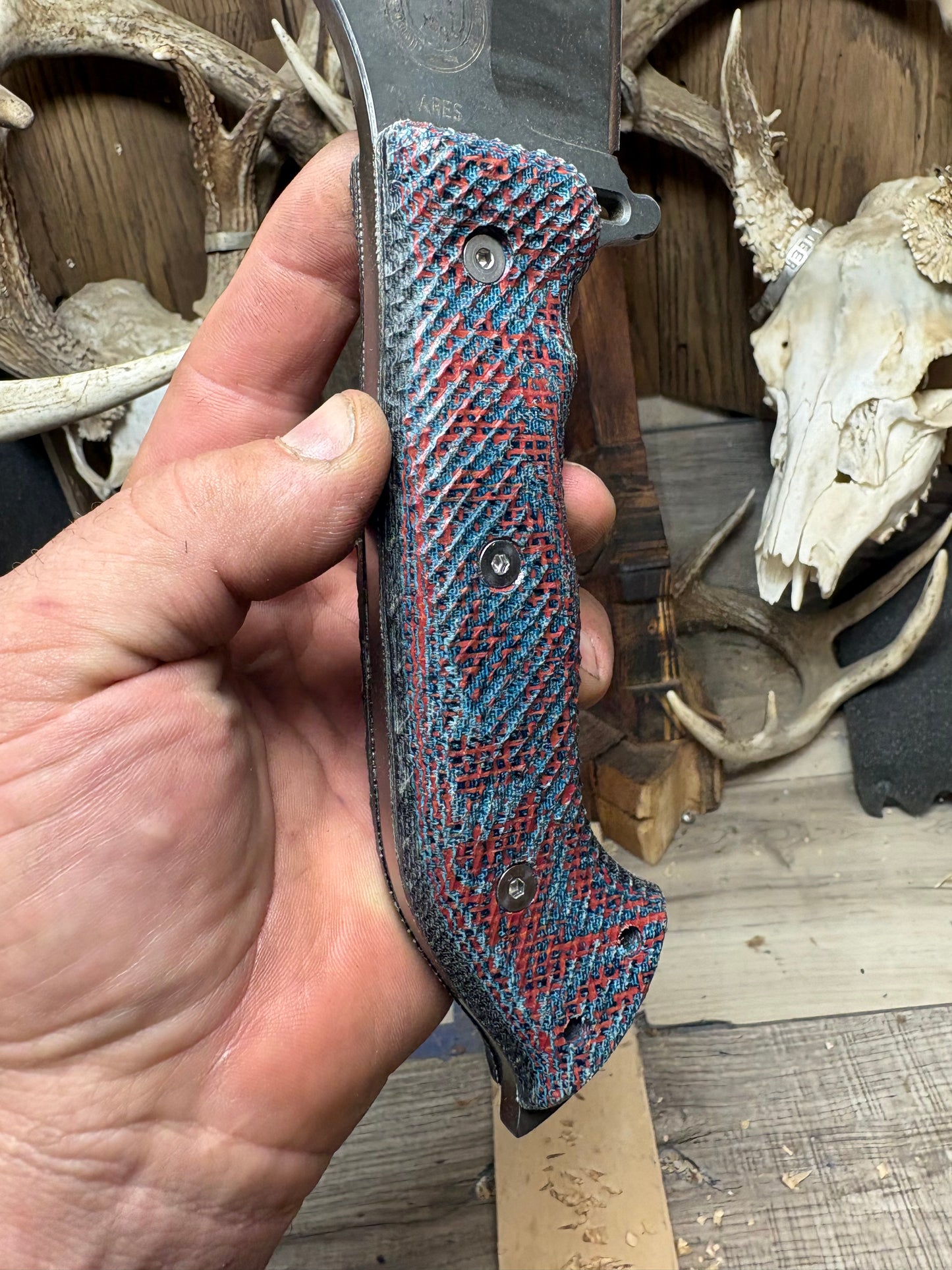 WTG Ares Canvas Micarta Handles