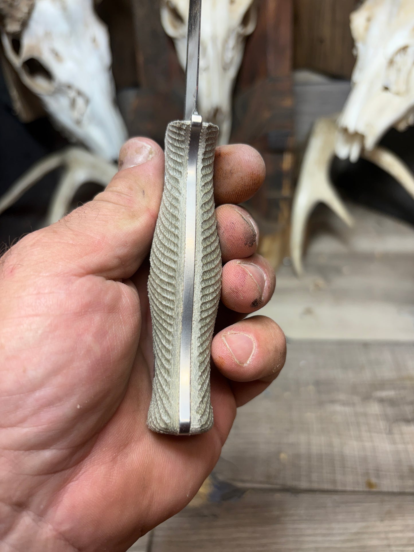 White River Knives Ursus Cub Canvas Micarta Handles