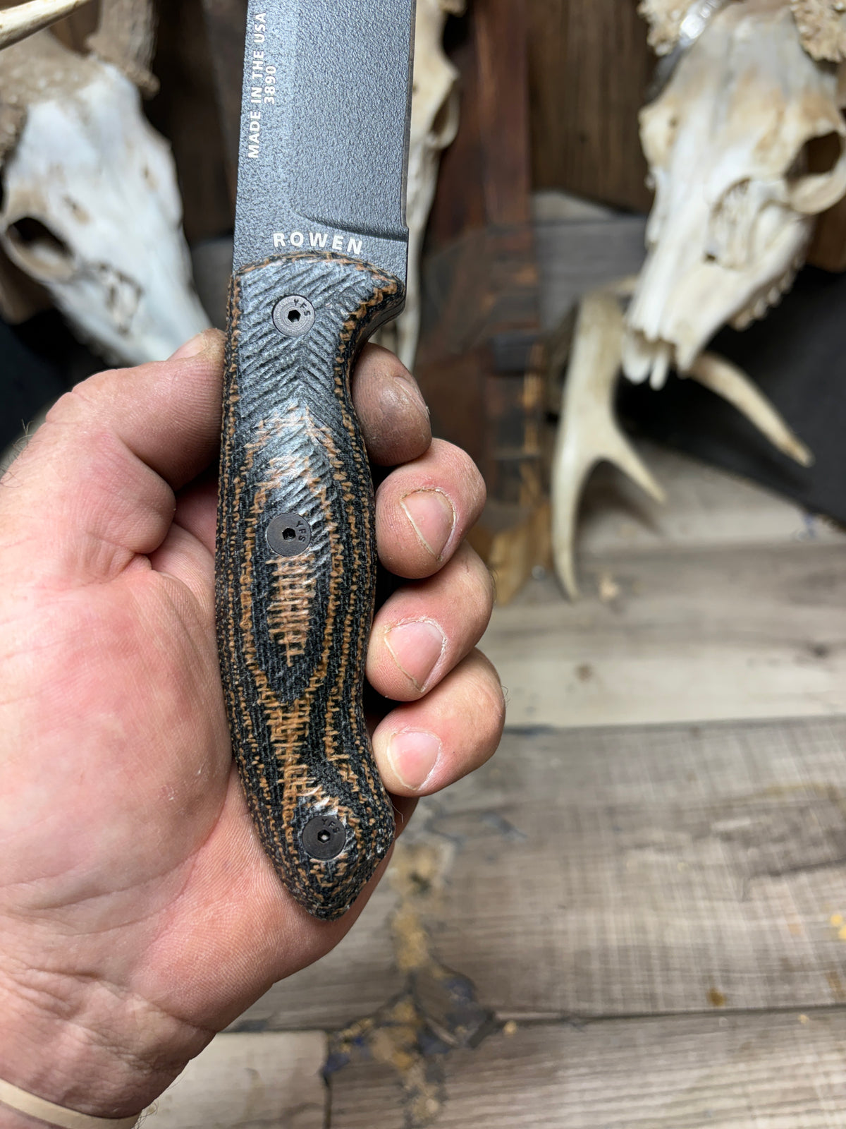 Esee CM6 Canvas/Burlap Micarta Handles