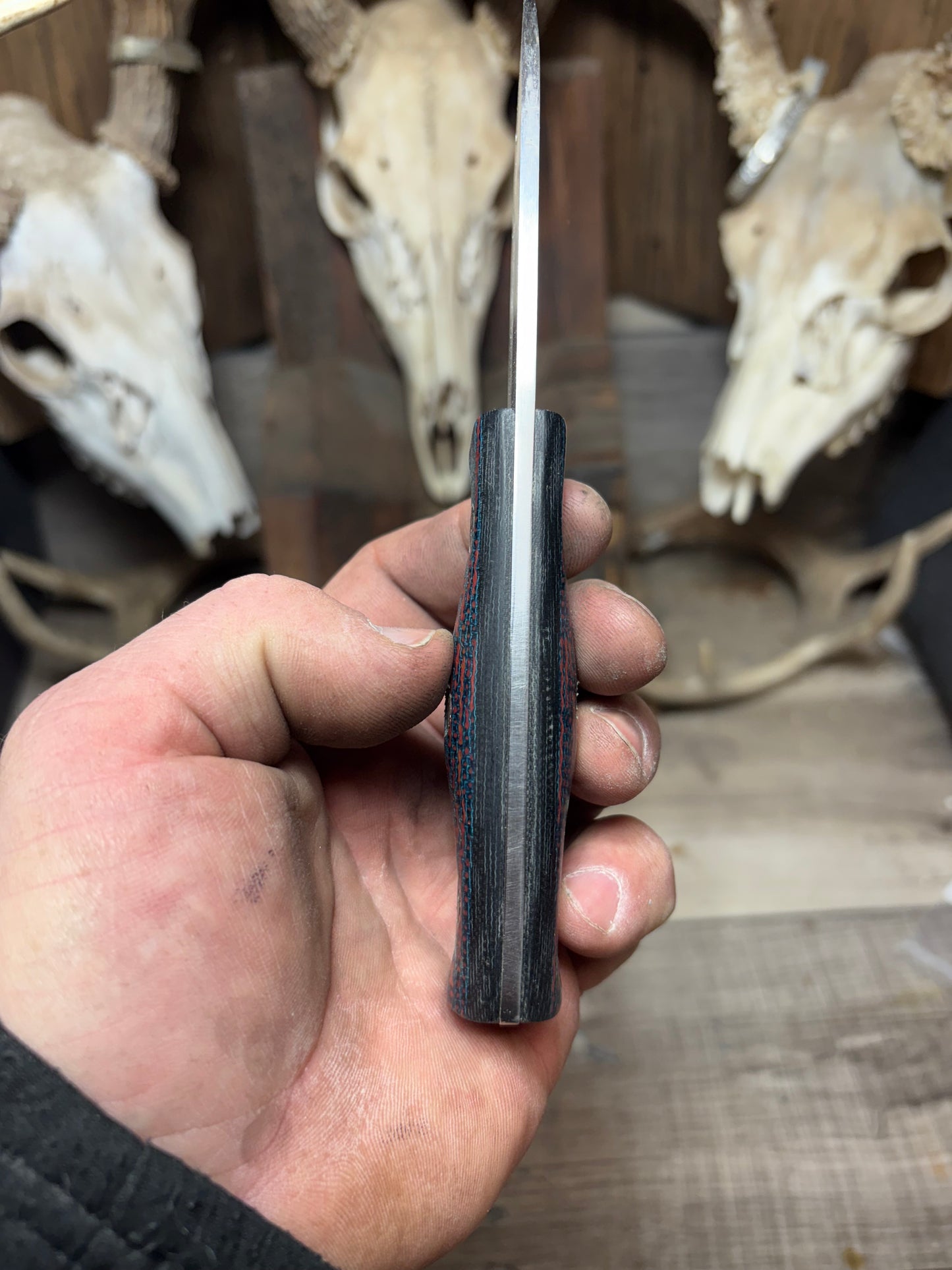 White River Knives Ursus Cub Canvas Micarta Handles