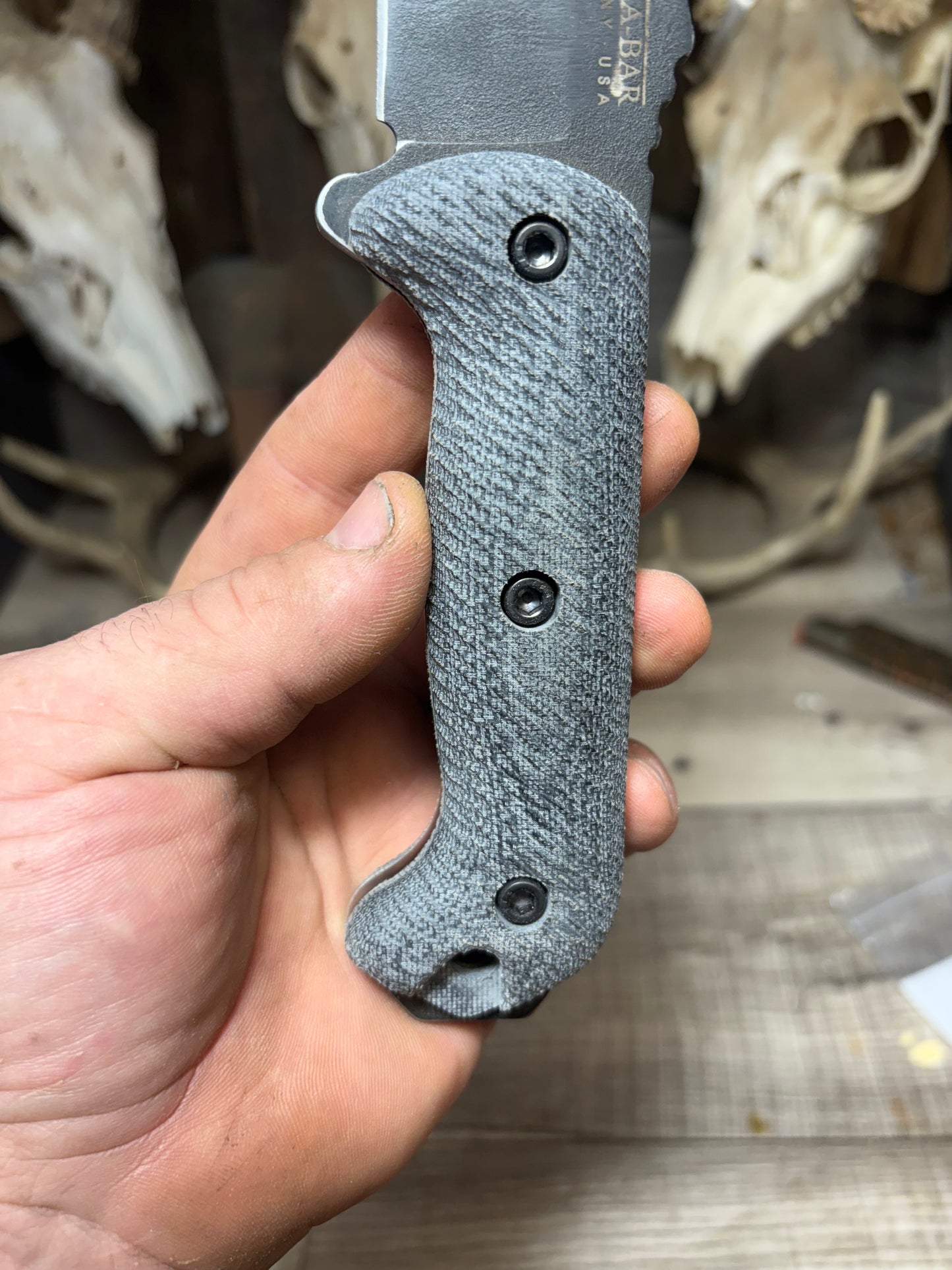 KA-BAR Becker BK2, BK9, Etc. Canvas Micarta Handles