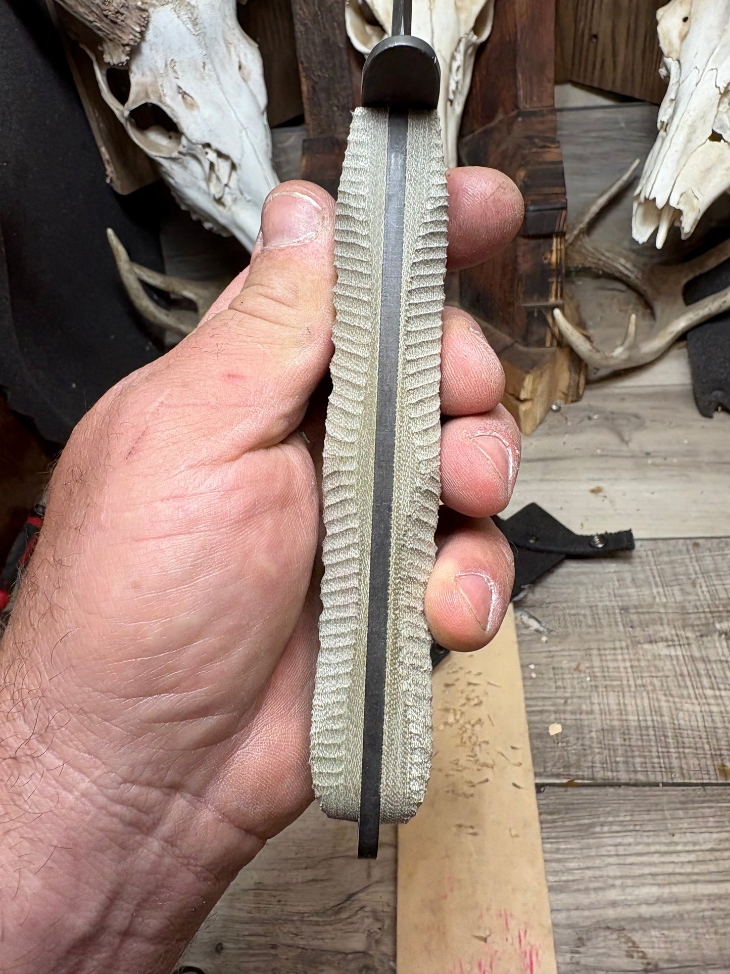 KA-BAR EK-44 EK Commando 4 & 5 Canvas Micarta Handles