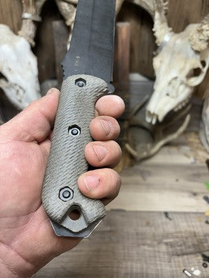 KA-BAR Becker BK2, BK9, Etc. Canvas Micarta Handles - Carroll’s Custom Knife Scales