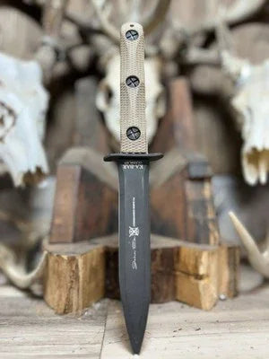 KA-BAR EK-44 EK Commando 4 & 5 Canvas Micarta Handles