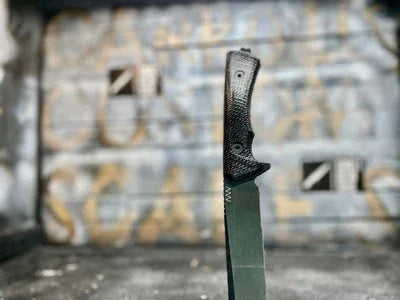 Acta Non Verba P300 or P250 Black/Burgundy Canvas Handles - Carroll’s Custom Knife Scales