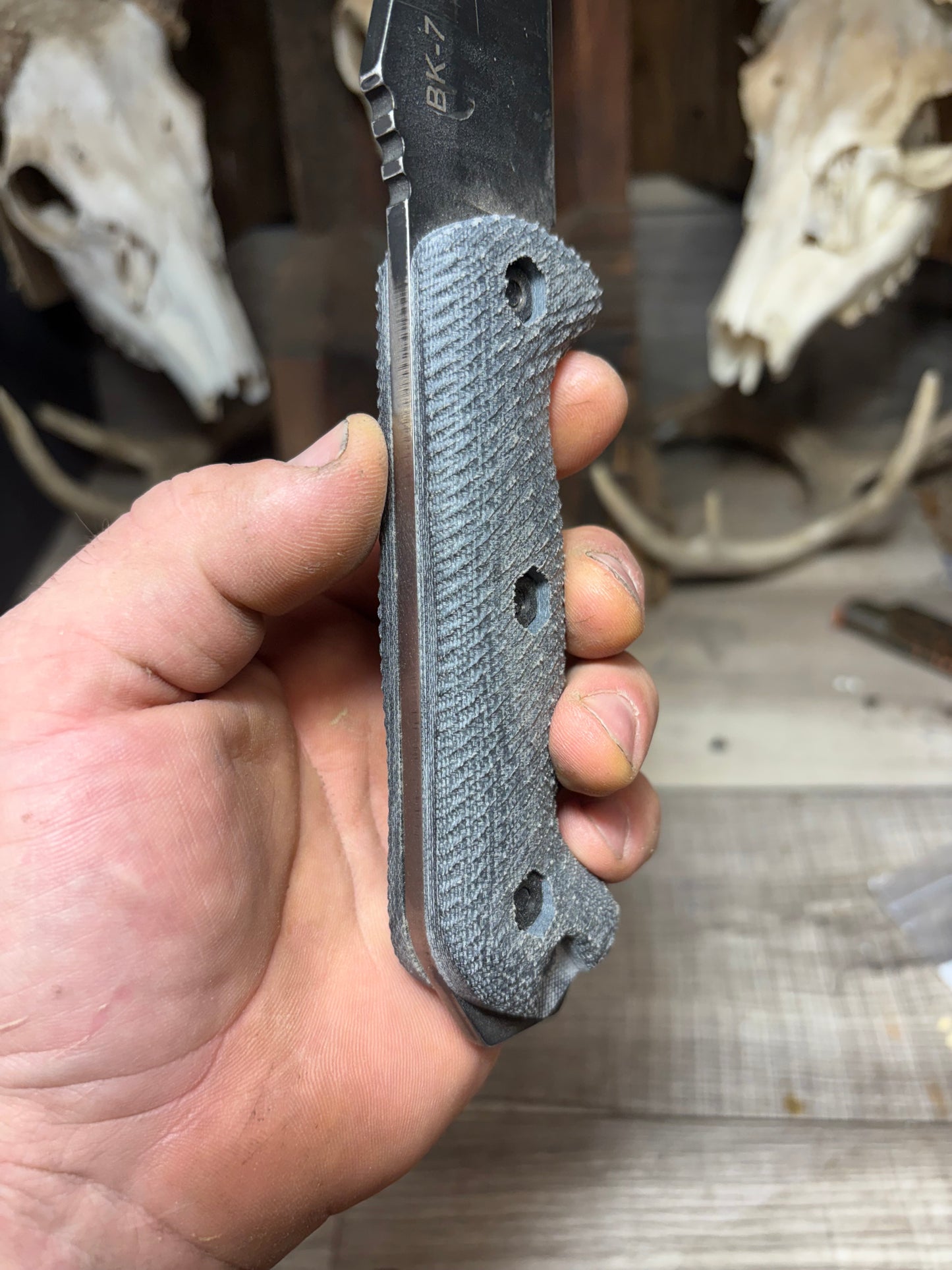 KA-BAR Becker BK2, BK9, Etc. Canvas Micarta Handles