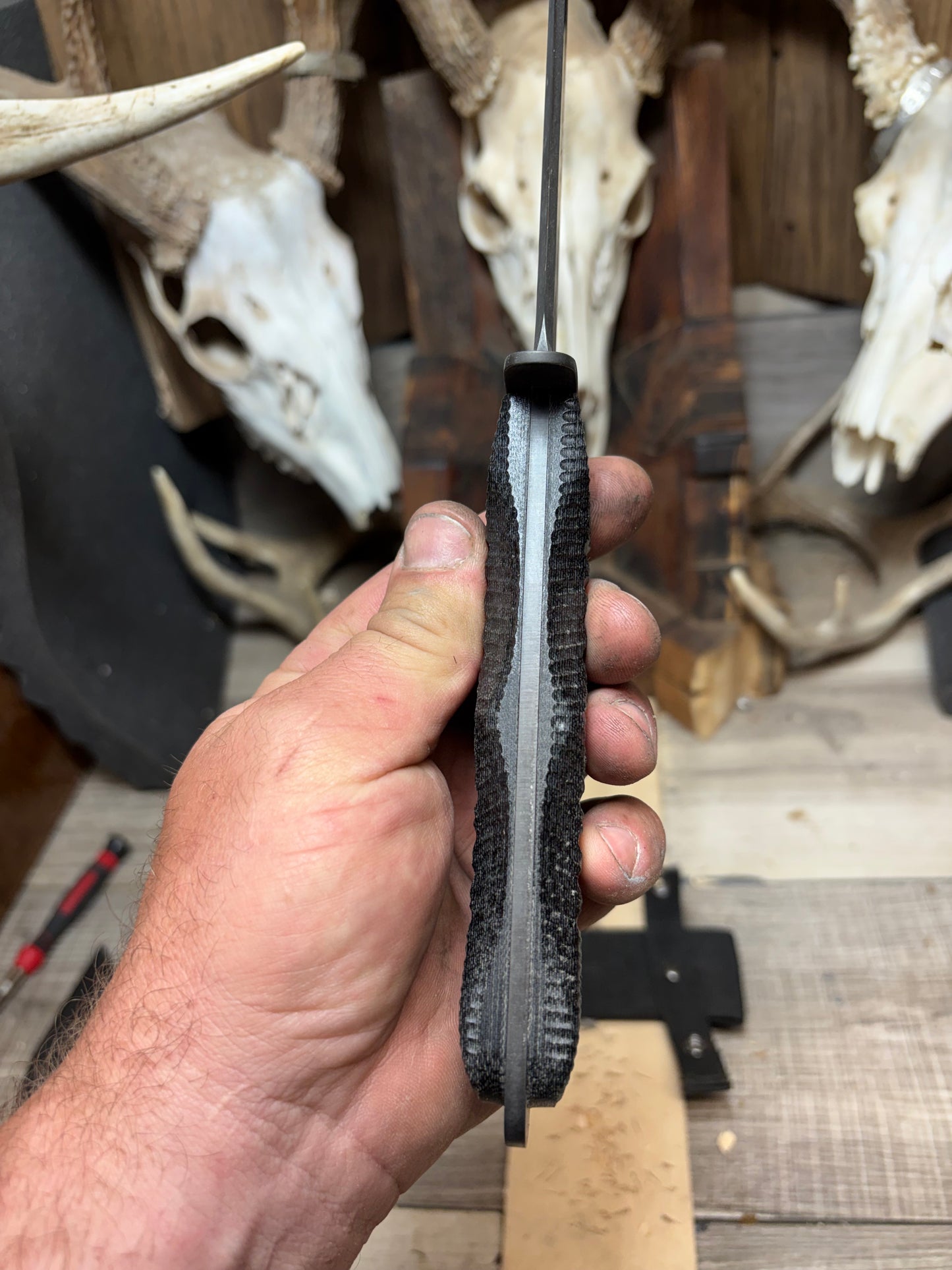 KA-BAR EK-44 EK Commando 4 & 5 Canvas Micarta Handles
