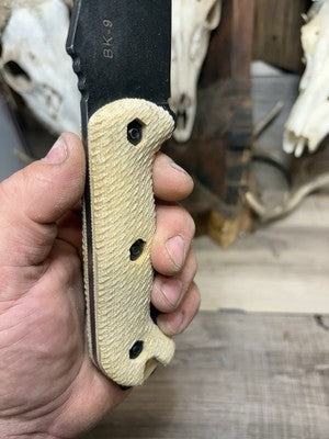 KA-BAR Becker BK2, BK9, Etc. Canvas Micarta Handles - Carroll’s Custom Knife Scales